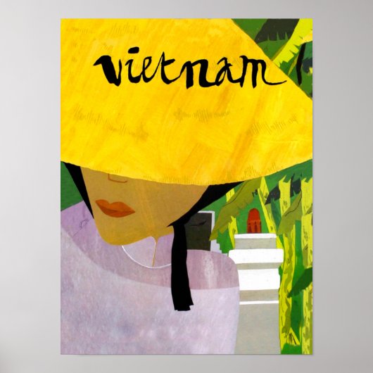affiche de voyage au Vietnam (Devant)
