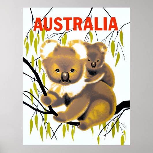 Affiche de voyage Australie (Devant)