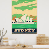 Affiche de voyage Australie Sydney (Cuisine)