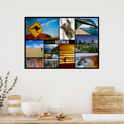 affiche de voyage australienne (Cuisine)