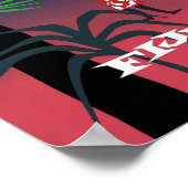 Affiche de voyage aux Fidji (Coin)