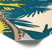 Affiche de voyage aux Maldives (Coin)