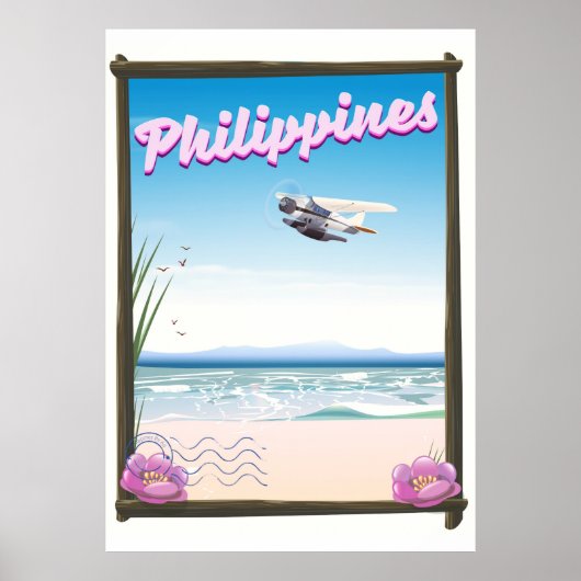 Affiche de voyage aux Philippines (Devant)