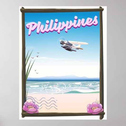 Affiche de voyage aux Philippines (Devant)
