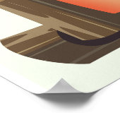Affiche de voyage Aventure du désert d'Atacama. (Coin)