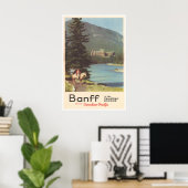 Affiche de voyage Banff Canada Impression d'art ca (Bureau à domicile)