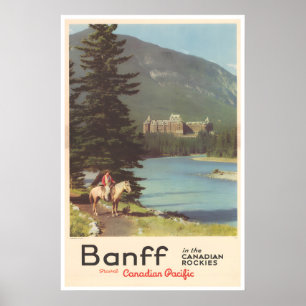 Affiche de voyage Banff Canada Impression d'art ca