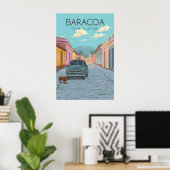 Affiche de voyage Baracoa Cuba (Bureau à domicile)