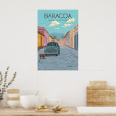 Affiche de voyage Baracoa Cuba (Cuisine)