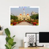 Affiche de voyage : Bâtiment du Comité du peuple,  (Bureau à domicile)