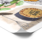 Affiche de voyage : Beignets en Nouvelle-Orléans (Coin)