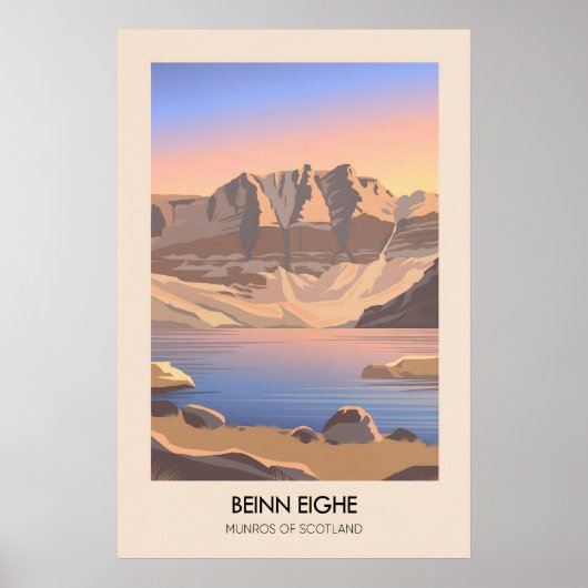 Affiche de voyage Beinn Eighe Munros d'Écosse (Devant)