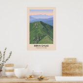Affiche de voyage Beinn Ghlas Munros d'Écosse (Cuisine)