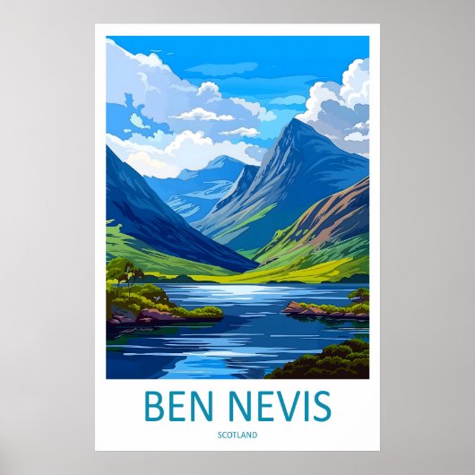 Affiche de voyage Ben Nevis Écosse 1 (Devant)
