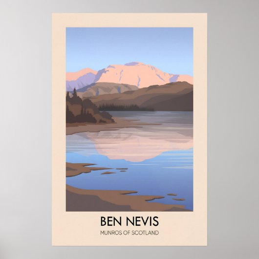 Affiche de voyage Ben Nevis Munros d'Écosse (Devant)