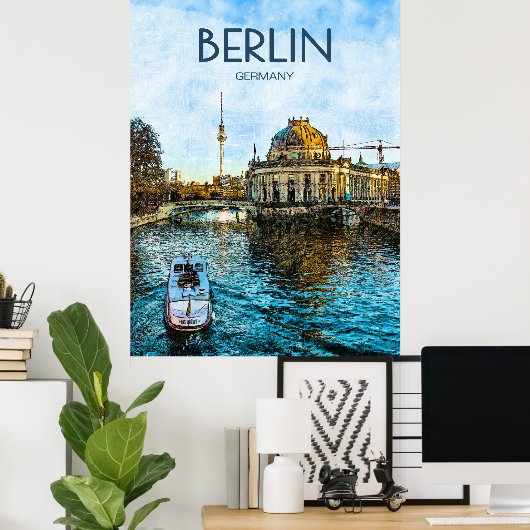 Affiche de voyage Berlin (Bureau à domicile)
