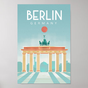 Affiche de voyage Berlin Allemagne