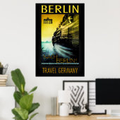 Affiche de voyage Berlin-Allemagne (Bureau à domicile)