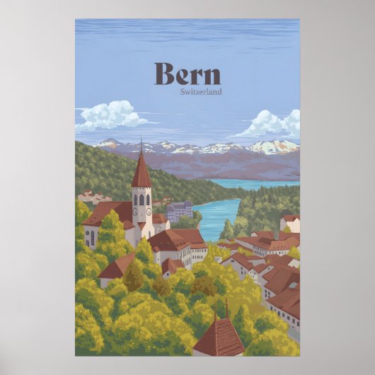 Affiche de voyage Berne Suisse (Devant)