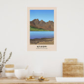 Affiche de voyage Bla Bheinn Munros d'Écosse (Cuisine)