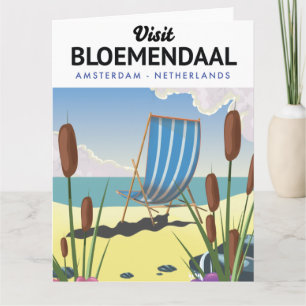 Affiche de voyage Bloemendaal Amsterdam Carte post