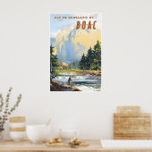 Affiche de voyage BOAC Art Écosse Impression écoss (Cuisine)