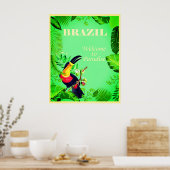 Affiche de voyage Brésil (Cuisine)