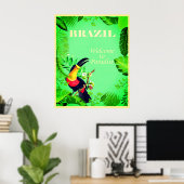 Affiche de voyage Brésil (Bureau à domicile)