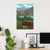 Affiche de voyage Brienz Suisse (Bureau à domicile)