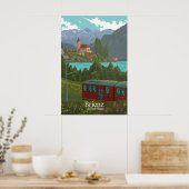 Affiche de voyage Brienz Suisse (Cuisine)