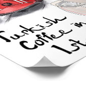 Affiche de voyage : Café turc à Istanbul (Coin)