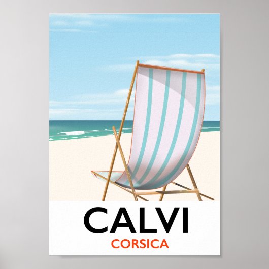 Affiche de voyage Calvi Corse (Devant)