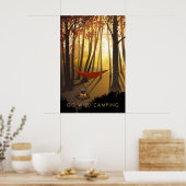 Affiche de voyage : Camping sauvage (Cuisine)