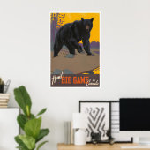 Affiche de voyage Canada Art de chasse Impression (Bureau à domicile)