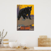 Affiche de voyage Canada Art de chasse Impression (Cuisine)