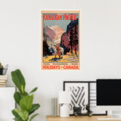 Affiche de voyage Canada Art de pêche Impression d (Bureau à domicile)