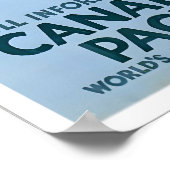 Affiche de voyage Canada Art de pêche Impression r (Coin)