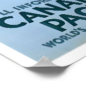 Affiche de voyage Canada Art de pêche Rétro Prin (Coin)