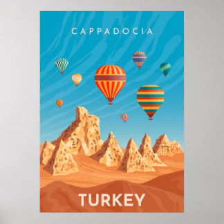 Affiche de voyage Cappadocia Turquie