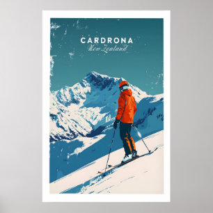 Affiche de voyage Cardrona - Nouvelle-Zélande 1