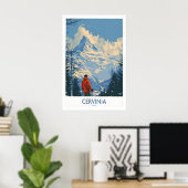 Affiche de voyage Cervinia - Italie 1 (Bureau à domicile)