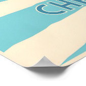 Affiche de voyage Chefchaouen Maroc (Coin)