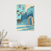 Affiche de voyage Chefchaouen Maroc (Cuisine)
