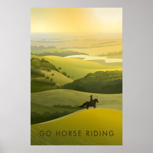 Affiche de voyage Cheval à cheval (Devant)