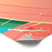 Affiche de voyage classique pour Barbade (Coin)