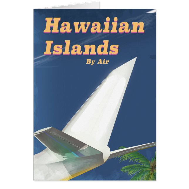 Affiche de voyage commerciale des îles hawaïennes (Devant)