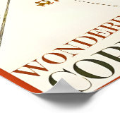 Affiche de voyage Copenhague-Danemark (Coin)