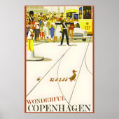 Affiche de voyage Copenhague-Danemark (Devant)