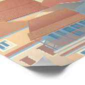 Affiche de voyage Corfou Grèce (Coin)