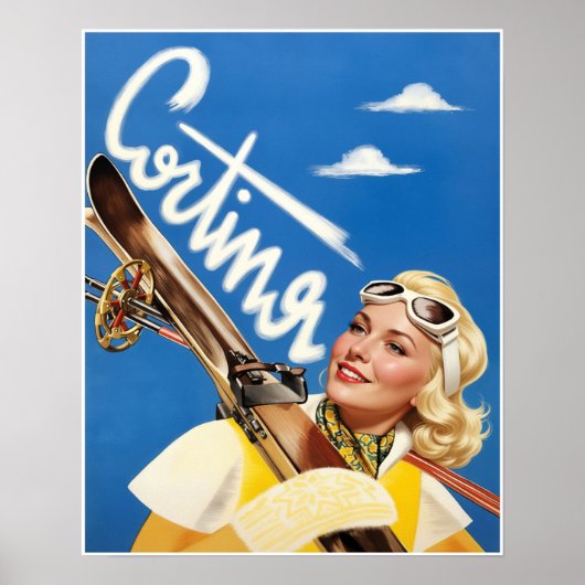 Affiche de voyage Cortina, Italie (Devant)